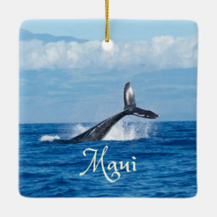 Maui Hawaii Ocean Whale Tail Keramisch Ornament