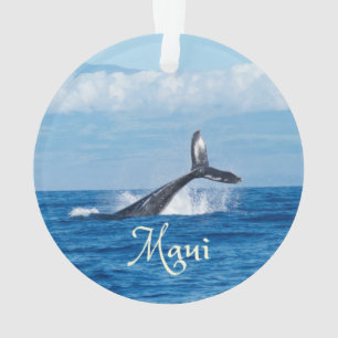 Maui Hawaii Ocean Whale Tail Ornament