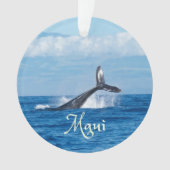 Maui Hawaii Ocean Whale Tail Ornament (voorkant)