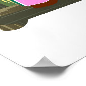 Maui Hawaii papegaaimanie reisposter Poster (Hoek)