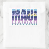 Maui Hawaii Rechthoekige Sticker (Tas)