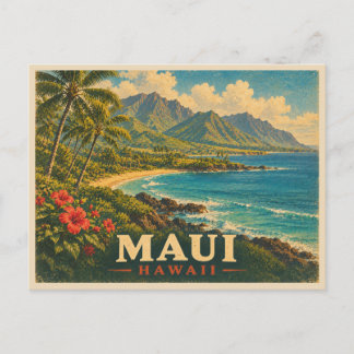 Maui Hawaii Reis naar het verleden Briefkaart
