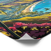 Maui Hawaii Reizen Poster Art Print Poster (Hoek)