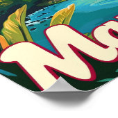 Maui Hawaii Reizen Poster Art Print Poster (Hoek)