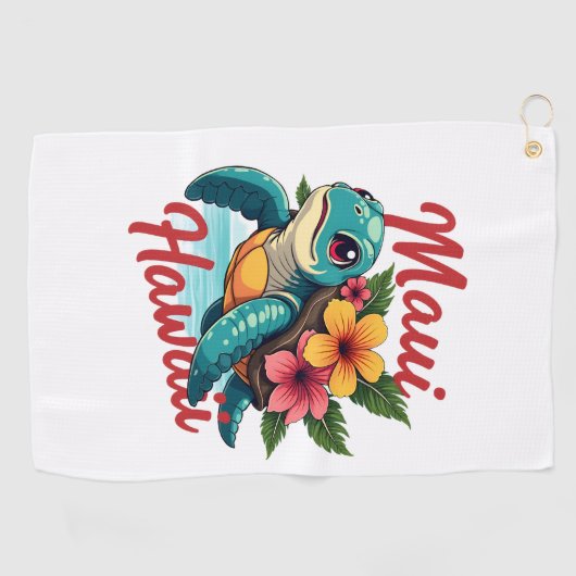 Maui Hawaii T Shirt Meisje Vrouwen Kinder Zee Schi Golfhanddoek (Horizontaal)