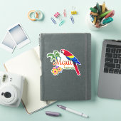 Maui Hawaii Tropical Island Parrot Sticker (iPad Cover)