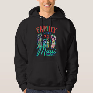 Maui Hawaii Vakantie 2022 Flip Flops Passende Fam Hoodie