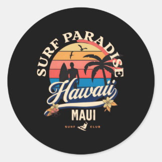 Maui Hawaii Vakantie Surf Paradise Ronde Sticker