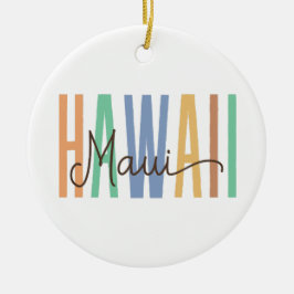 Maui Hawaii (zand) Keramisch Ornament