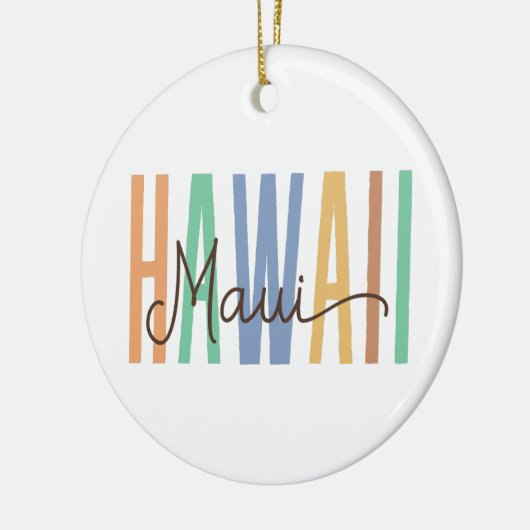 Maui Hawaii (zand) Keramisch Ornament (Links)