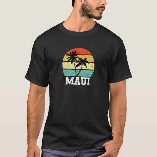 Maui Hi 70s Retro Throwback Mannen T-shirt (Voorkant)