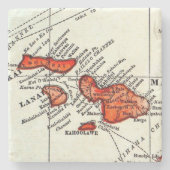 Maui, Lanai, Molokai Hawaiian Islands Stone Stenen Onderzetter (Voorkant)