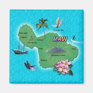 Maui Map Magneet