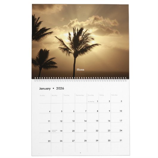 Maui Natuur Agenda Kalender (Jan 2026)