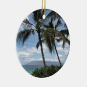 Maui Palm Trees Keramisch Ornament (Rechts)