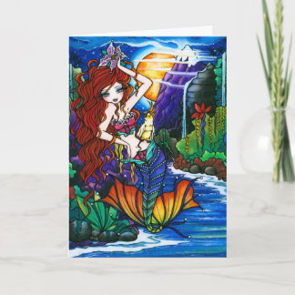Maui Princess Mermaid Fairy Cockatoo Kaart