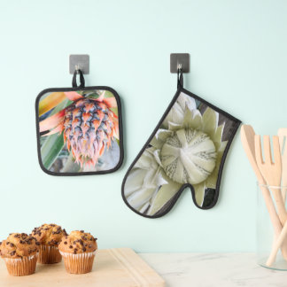 Maui Protea & Ananas Onderzetters Ovenwant & Pannenlap Set