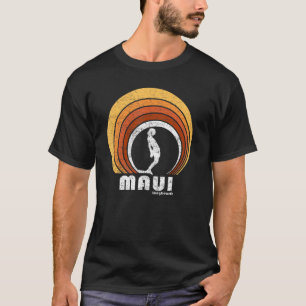 Maui Retro Long Board Surf T-shirt