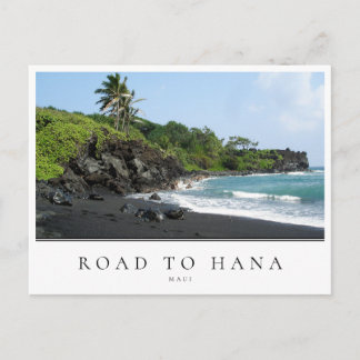 Maui Road naar het strand van Hana, Hawaii Briefkaart