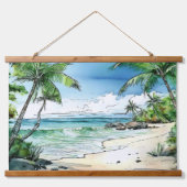 Maui Secret Beach Hangend Wandkleed (Voorkant)