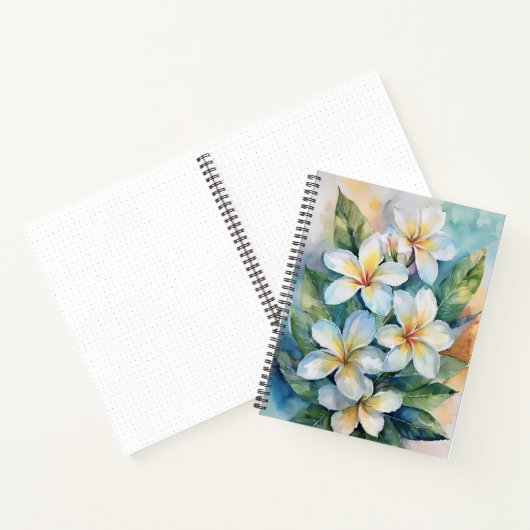 Maui Spring Plumeria Notebook Notitieboek (Binnen)