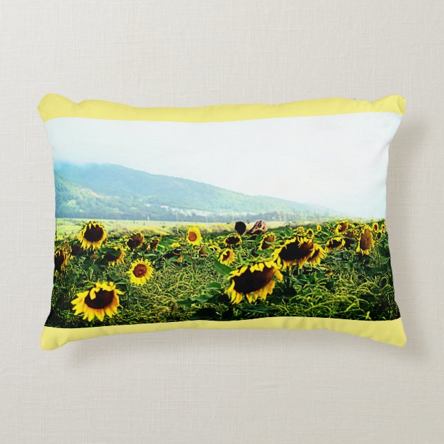 Maui Sunflower Accent Pillow Kussen (Voorkant)