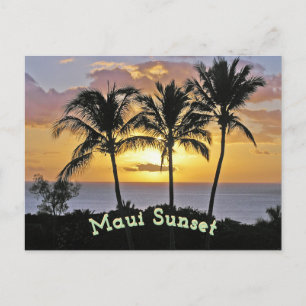 Maui Sunset Briefkaart