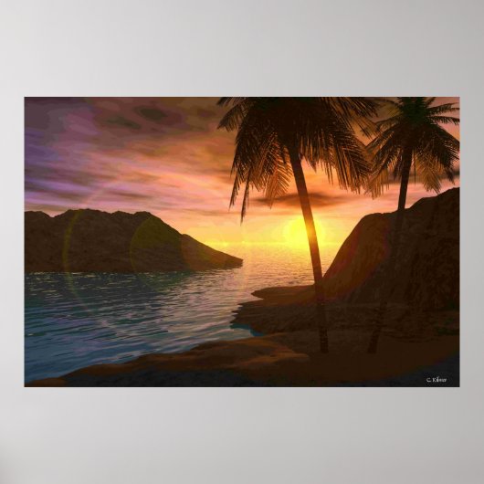 Maui Sunset Poster (Voorkant)