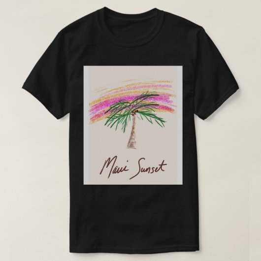 Maui Sunset TShirt (Design devant)