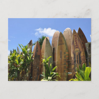 Maui Surfboard fence Briefkaart