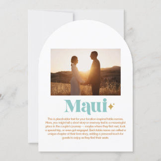 Maui Tafelnummer