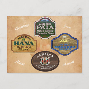 Maui Towns Briefkaart