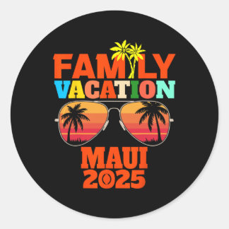 Maui Vakantie 2025 Familie Vakantie 2025 Familie M Ronde Sticker