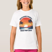 Maui Vakantie Sunrise Palmbomen Custom Girl's T-shirt (Voorkant)