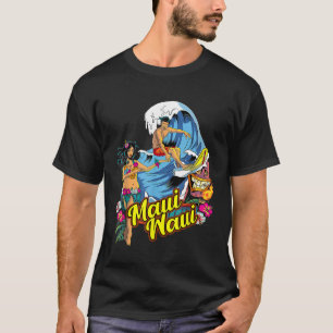 Maui Waui Wowie Weed Strain Hawaii Surf T-shirt