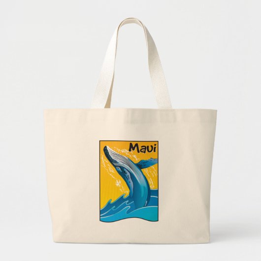 Maui Whale Bag Grote Tote Bag (Voorkant)