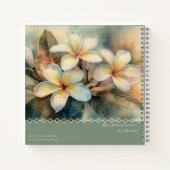 Maui Yellow Plumeria Notebook Notitieboek (Achterkant)