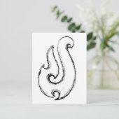 Mauis-haak Briefkaart (Staand voorkant)