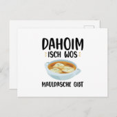 Maultaschen Briefkaart (Voorkant / Achterkant)