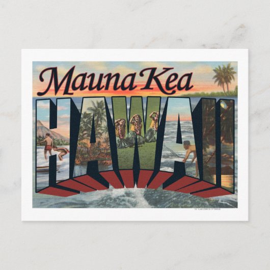 Mauna Kea, Hawaii - Grote letterscènes Briefkaart (Voorkant)