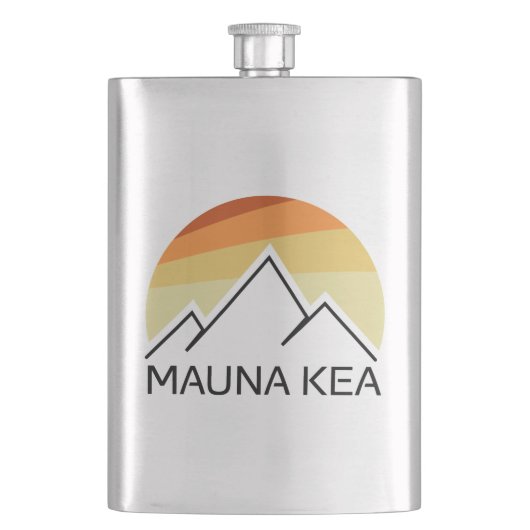 Mauna Kea Hawaii Retro Flacon (Voorkant)