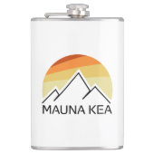 Mauna Kea Hawaii Retro Heupfles (Voorkant)