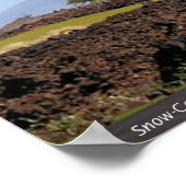 Mauna Kea-Poster met sneeuwgemap Poster (Hoek)