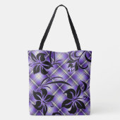 Mauna Loa Hawaii Hibiscus Plaid Beach Sac (Dos)