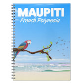 Maupiti Frans-Polynesische reisposter Notitieboek (Voorkant)