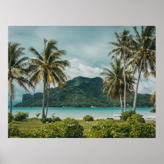 Maupti, Frans-Polynesische eiland, Foto afdruk Poster (Voorkant)