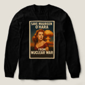 Maureen O'Hara uit de atoomoorlog Tri-Blend Shirt (Voorkant)