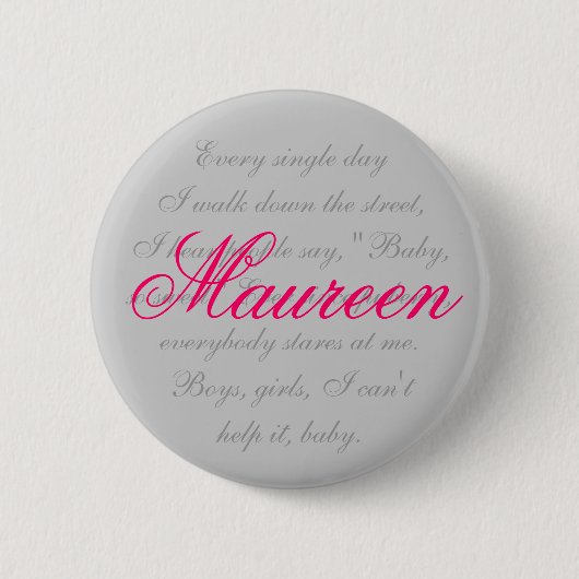 Maureen Ronde Button 5,7 Cm (Voorkant)