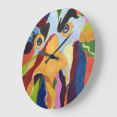 Maurice Angry Rooster Wandklok Grote Klok (Hoek)