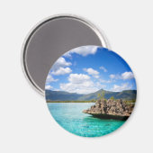 Maurice Beach Round Magnet (Recto/Verso)
